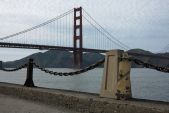 Longboard "Headge" mit der Golden Gate Bridge im Hintergrund, Landscape Format